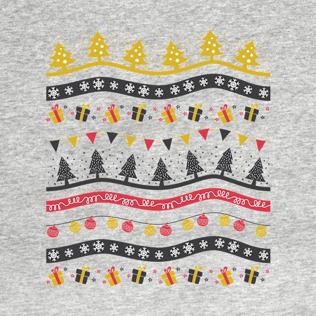 Christmas Ugly Sweater patter | Rudolph | Elf | Reindeer by MerchMadness